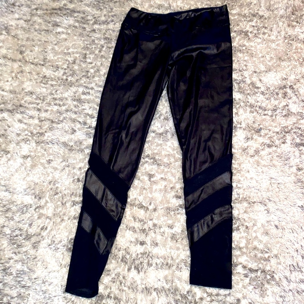 Black stretch pants